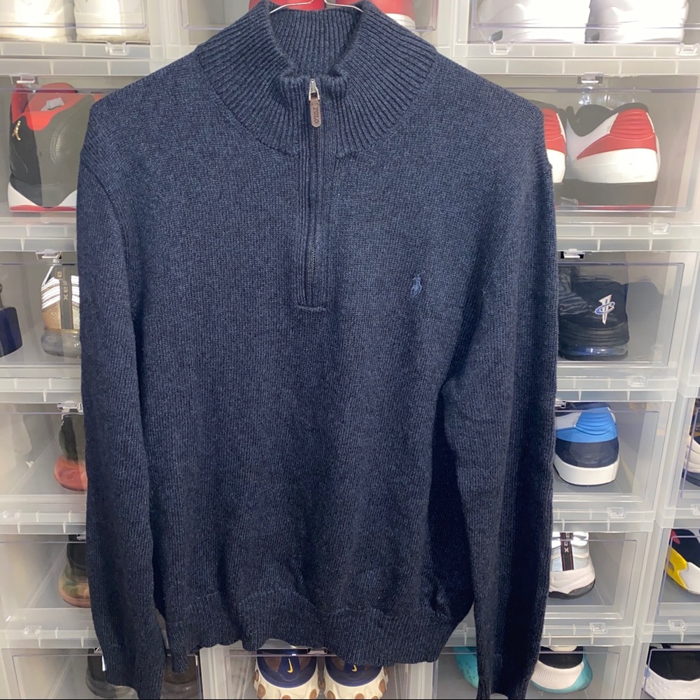 Polo by Ralph Lauren Half Zip Cotton Sweater